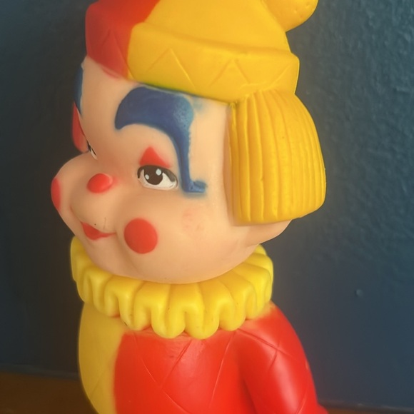 Vintage Rubber Clown Toy - Picture 6 of 10